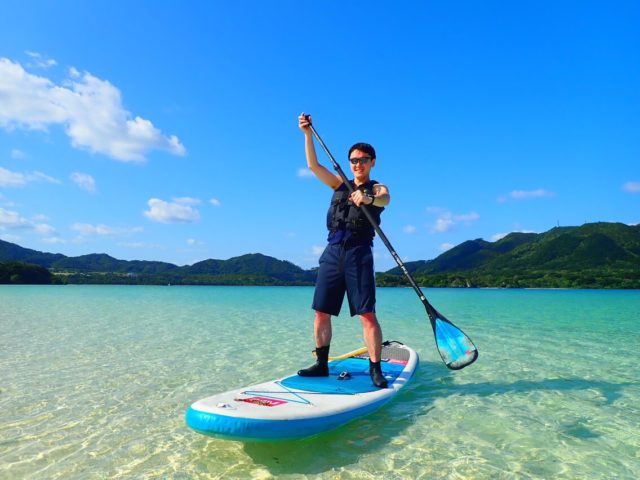 石垣島　海　SUP　写真