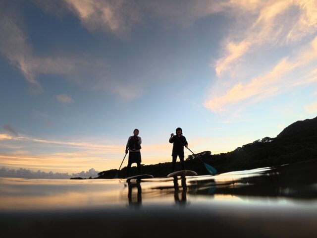 サンセット　SUP