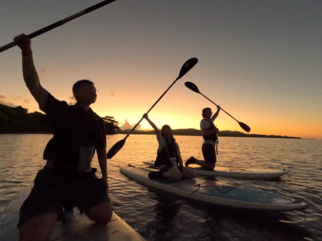 サンセット　SUP